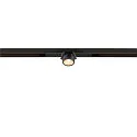 SLV Spotlight op rail FIXT-IT! rond, ingebouwde versie, geschikt voor beeldschermwerkstations IP20, goud, zwart, gelakt dimbaar