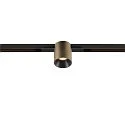 Spotlight op rail FIXT-IT! rond, ingebouwde versie, geschikt voor beeldschermwerkstations IP20, brons, zwart, gelakt dimbaar