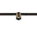 Spotlight op rail FIXT-IT! rond, ingebouwde versie, geschikt voor beeldschermwerkstations IP20, brons, zwart, gelakt dimbaar