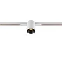 Spotlight op rail FIXT-IT! rond, ingebouwde versie, geschikt voor beeldschermwerkstations IP20, zwart, wit, gelakt dimbaar