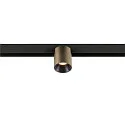 Spotlight op rail FIXT-IT! rond, opbouwversie, geschikt voor beeldschermwerkstations IP20, brons, zwart, gelakt dimbaar