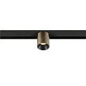 Spotlight op rail FIXT-IT! rond, opbouwversie, geschikt voor beeldschermwerkstations IP20, brons, zwart, gelakt dimbaar