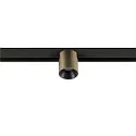 SLV Spotlight op rail FIXT-IT! rond, opbouwversie, geschikt voor beeldschermwerkstations IP20, brons, zwart, gelakt dimbaar