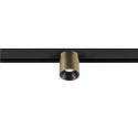 SLV Spotlight op rail FIXT-IT! rond, opbouwversie, geschikt voor beeldschermwerkstations IP20, brons, zwart, gelakt dimbaar