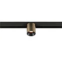 SLV Spotlight op rail FIXT-IT! rond, opbouwversie, geschikt voor beeldschermwerkstations IP20, brons, zwart, gelakt dimbaar