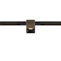 Spotlight op rail FIXT-IT! rond, ingebouwde versie, geschikt voor beeldschermwerkstations IP20, brons, zwart, gelakt dimbaar