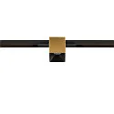 SLV Spotlight op rail FIXT-IT! rond, ingebouwde versie, geschikt voor beeldschermwerkstations IP20, goud, zwart, gelakt dimbaar