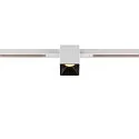 Spotlight op rail FIXT-IT! rond, ingebouwde versie, geschikt voor beeldschermwerkstations IP20, zwart, wit, gelakt dimbaar