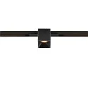 SLV Spotlight op rail FIXT-IT! rond, ingebouwde versie, geschikt voor beeldschermwerkstations IP20, zwart, gelakt dimbaar