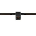 SLV Spotlight op rail FIXT-IT! rond, ingebouwde versie, geschikt voor beeldschermwerkstations IP20, zwart, gelakt dimbaar