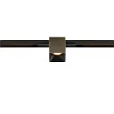 SLV Spotlight op rail FIXT-IT! rond, ingebouwde versie, geschikt voor beeldschermwerkstations IP20, brons, zwart, gelakt dimbaar