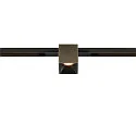 SLV Spotlight op rail FIXT-IT! rond, ingebouwde versie, geschikt voor beeldschermwerkstations IP20, brons, zwart, gelakt dimbaar