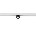 SLV Spotlight op rail FIXT-IT! rond, opbouwversie, geschikt voor beeldschermwerkstations IP20, zwart, wit, gelakt dimbaar