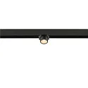 SLV Spotlight op rail FIXT-IT! rond, opbouwversie, geschikt voor beeldschermwerkstations IP20, goud, zwart, gelakt dimbaar