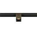 Spotlight op rail FIXT-IT! rond, opbouwversie, geschikt voor beeldschermwerkstations IP20, brons, zwart, gelakt dimbaar