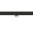 SLV Spotlight op rail FIXT-IT! rond, opbouwversie, geschikt voor beeldschermwerkstations IP20, brons, zwart, gelakt dimbaar