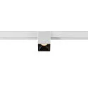 Spotlight op rail FIXT-IT! rond, opbouwversie, geschikt voor beeldschermwerkstations IP20, zwart, wit, gelakt dimbaar