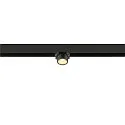 SLV Spotlight op rail FIXT-IT! rond, opbouwversie, geschikt voor beeldschermwerkstations IP20, goud, zwart, gelakt dimbaar