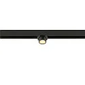 SLV Spotlight op rail FIXT-IT! rond, opbouwversie, geschikt voor beeldschermwerkstations IP20, brons, zwart, gelakt dimbaar