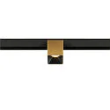 Spotlight op rail FIXT-IT! rond, opbouwversie, geschikt voor beeldschermwerkstations IP20, goud, zwart, gelakt dimbaar