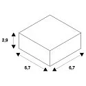 SLV Decoratief element FIXT-IT! hoekig, goud