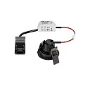 SLV Plafondinbouwarmatuur NEW TRIA® 45 rond, geschikt voor beeldschermwerkstations IP20, zwart, gelakt 