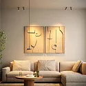 Pendelarmatuur GRIP! FLAT IP20, goud, zwart dimbaar