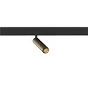 Spotlight op rail GRIP! S geschikt voor beeldschermwerkstations IP20, brons, zwart, gelakt dimbaar