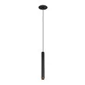 SLV Pendelarmatuur GRIP!S geschikt voor beeldschermwerkstations IP20, goud, zwart dimbaar