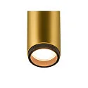 SLV ceiling luminaire GRIP!M SINGLE IP20, gold, black, lacquered dimmable