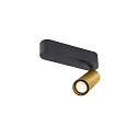 Plafondarmatuur GRIP!M SINGLE IP20, goud, zwart, gelakt dimbaar