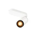 Plafondarmatuur GRIP! L SPOT CL SINGLE cilindrisch GU10 IP20, zwart, wit, gelakt dimbaar