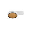 SLV Plafondarmatuur GRIP! FLAT IP20, zwart, wit, gelakt dimbaar