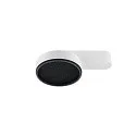 SLV Plafondarmatuur GRIP! FLAT IP20, zwart, wit, gelakt dimbaar