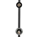 SLV table lamp SUN TL round G9 IP20, black dimmable