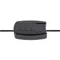 SLV table lamp SUN TL round G9 IP20, black dimmable