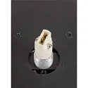 SLV wall luminaire SUN WL UP round G9 IP20, black, lacquered dimmable