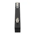 SLV wall luminaire SUN WL DOUBLE round G9 IP20, black, lacquered dimmable