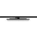 SLV 3-phase spot SIGHT PANEL DALI square, rotatable, DALI controllable IP20, black dimmable