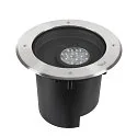 Vloerinbouwarmatuur DASAR® XL DALI rond, draaibaar, asymmetrisch, dimbaar IP65/IP67, rvs dimbaar