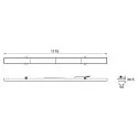 SLV Lichte drager RETRO LT 120 WB ON-OFF CCT Switch, instelbaar, schakelbaar, multipower IP20, wit 