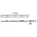 Lichte drager RETRO LT 120 OVAL ON-OFF CCT Switch, instelbaar, schakelbaar, multipower IP20, wit 