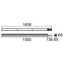 Lichte drager EASYLIGHT 1500 ML WB ON-OFF CCT Switch, 5-polig, schakelbaar, multipower IP40, verkeerswit 