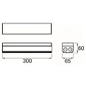 SLV Lichtlijnsysteem feed-in EASYLIGHT FEED IN BOX (FIB) 300 5 25 WH 5-polig, schakelbaar, wit, verkeerswit