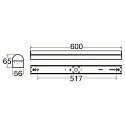 SLV Lichtbalk BATTEN P 600 28 ON-OFF CCT Switch, schakelbaar, multipower IP20