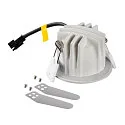 SLV Plafondinbouwarmatuur NUMINOS® XS rond, geschikt voor beeldschermwerkstations IP20, wit, gelakt dimbaar