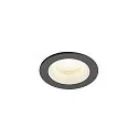ceiling recessed luminaire NUMINOS® XS round, suitable for VDU workstation IP20, black, white, lacquered dimmable
