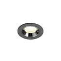 Plafondinbouwarmatuur NUMINOS® XS geschikt voor beeldschermwerkstations IP20, zwart dimbaar