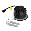 SLV Plafondinbouwarmatuur NUMINOS® XS rond, geschikt voor beeldschermwerkstations IP20, zwart, wit, gelakt dimbaar