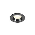 Plafondinbouwarmatuur NUMINOS® XS geschikt voor beeldschermwerkstations IP20, zwart dimbaar